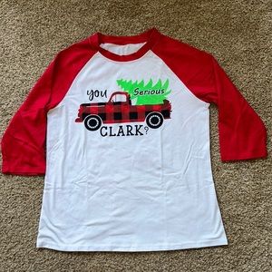 Christmas Vacation Clark Griswold elbow length shirt size S